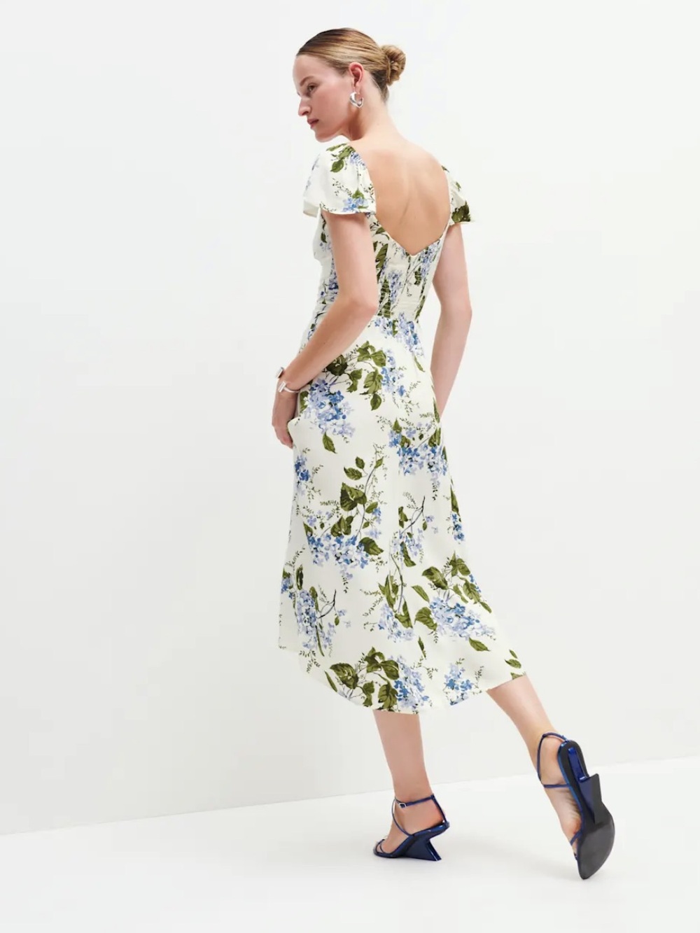 Reformation Baxley Dress Riviera - Size 0